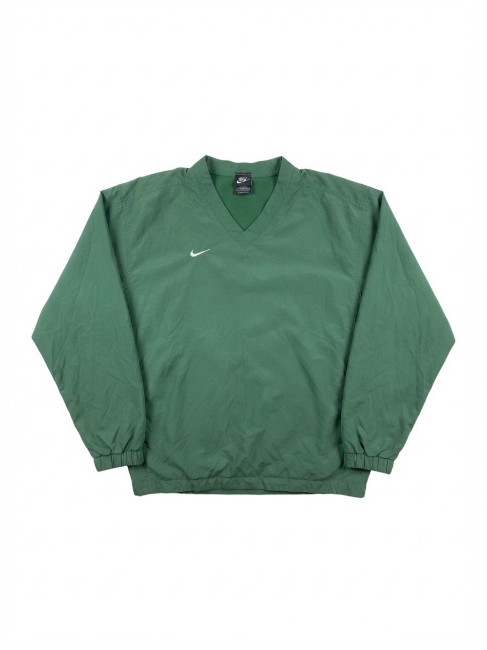 Nike Men's Forest Green V-Neck Windbreaker Sweater